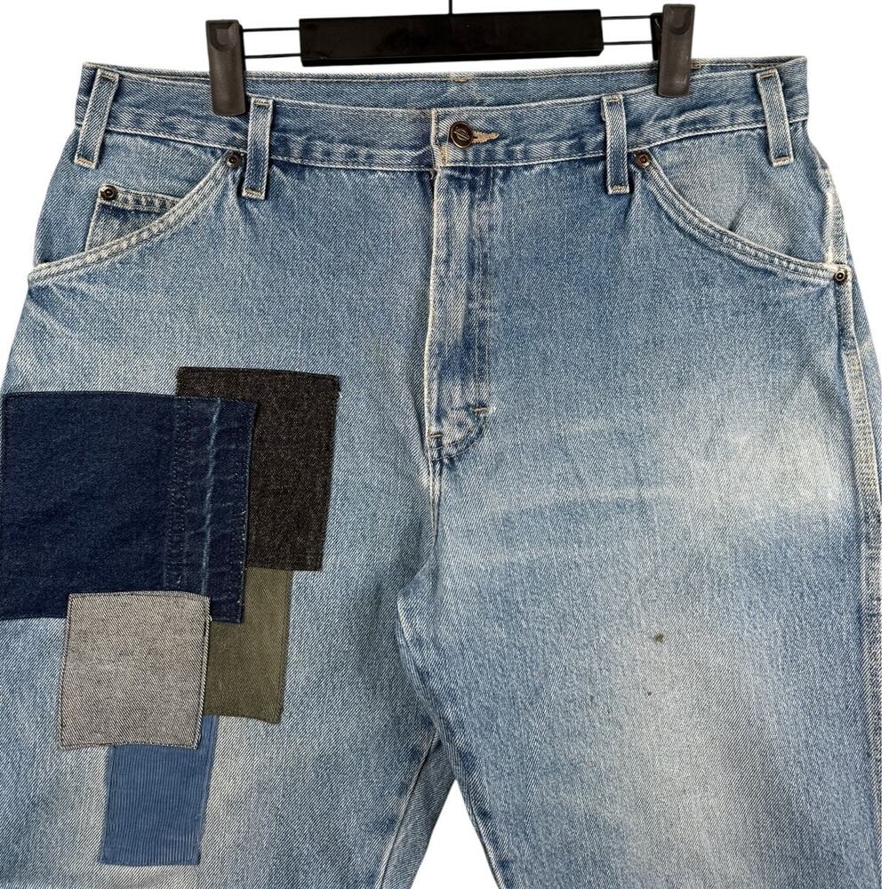 Vintage Dickies Patchwork Carpenter Denim Shorts … - image 2